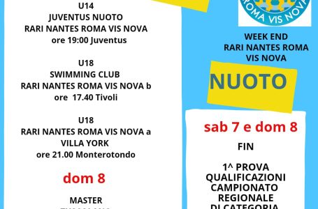 Programma fine settimana 7-8 maggio
