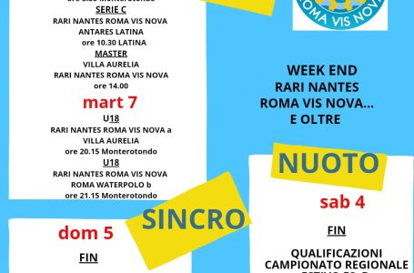 Programma fine settimana 4-5 giugno
